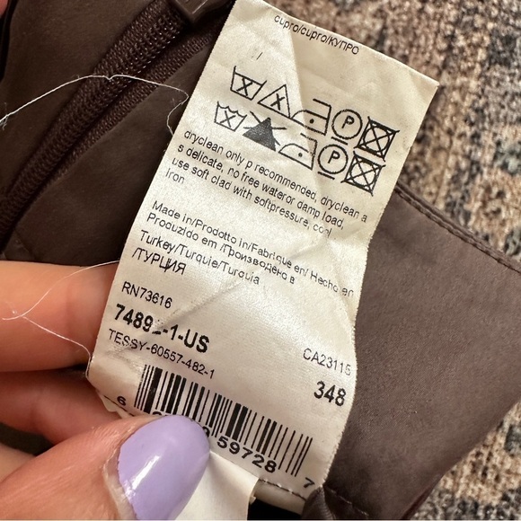 BOSS Hugo Boss Brown Wide Leg Dress Pants sz 12 - Picture 5 of 5